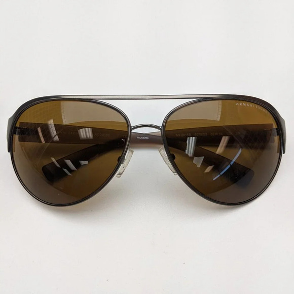 Armani Exchange AX2015S 6079/83 Polarized Aviator Sunglasses 62/14-125 / JLE838 - Picture 1 of 8